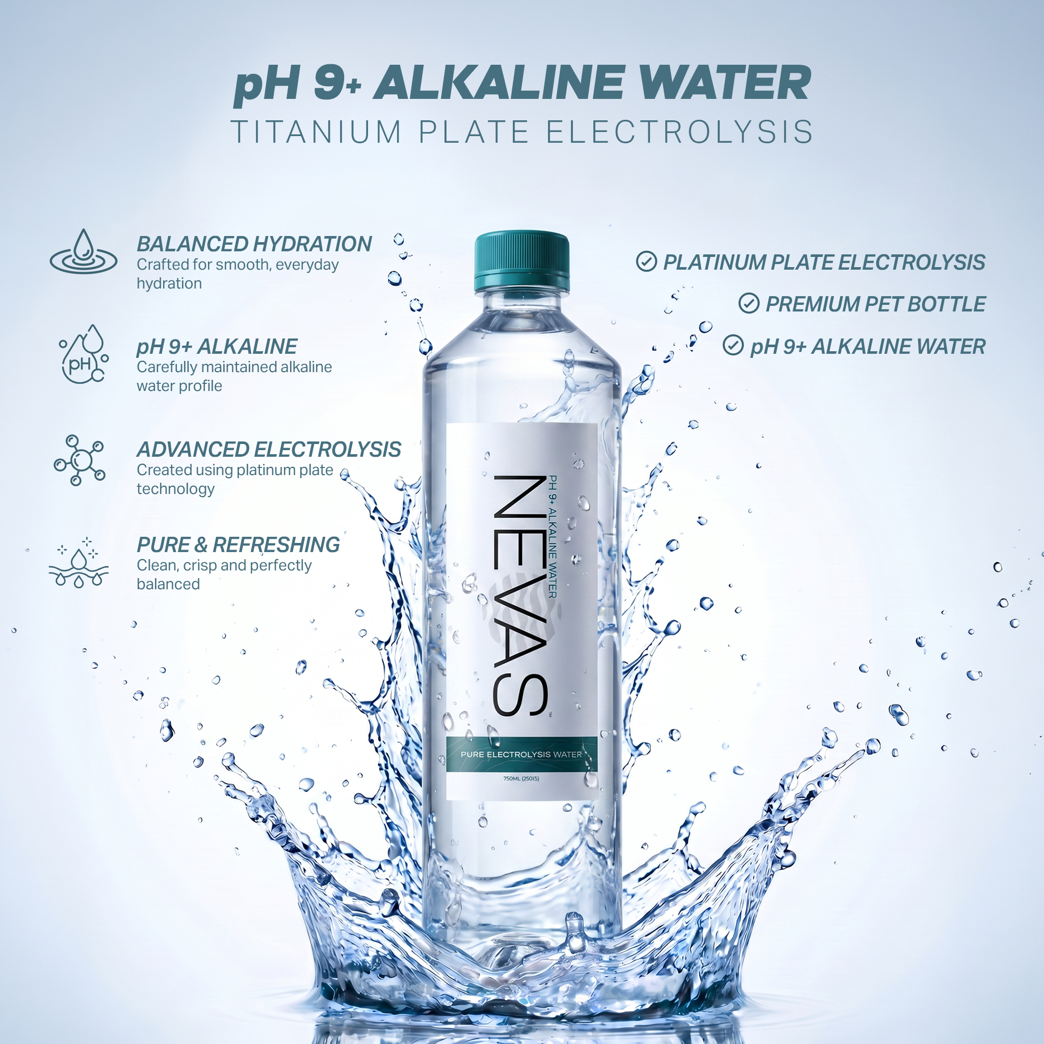 750ML ALKALINE WATER