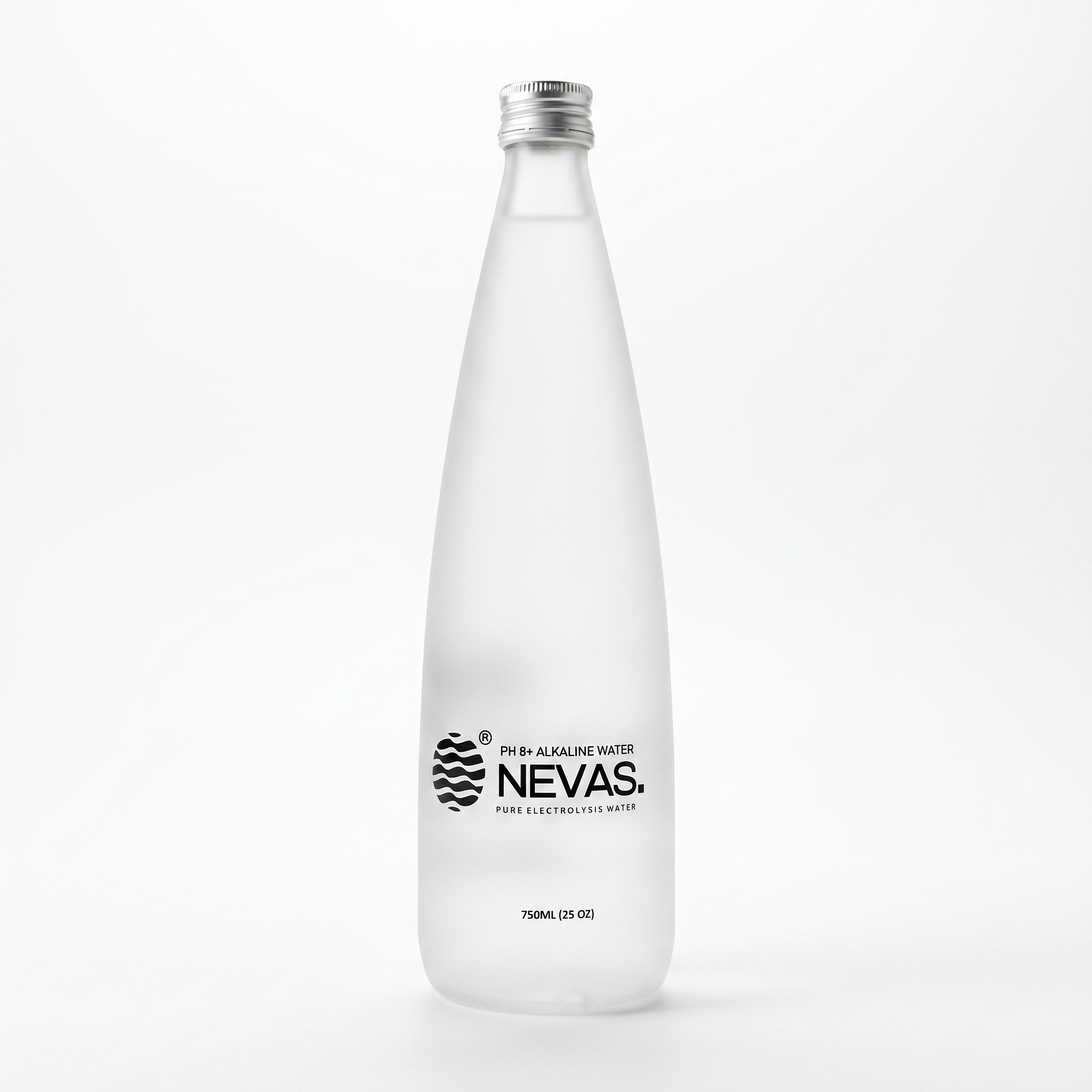 750ML ALKALINE WATER IN GLASS BOTTLE