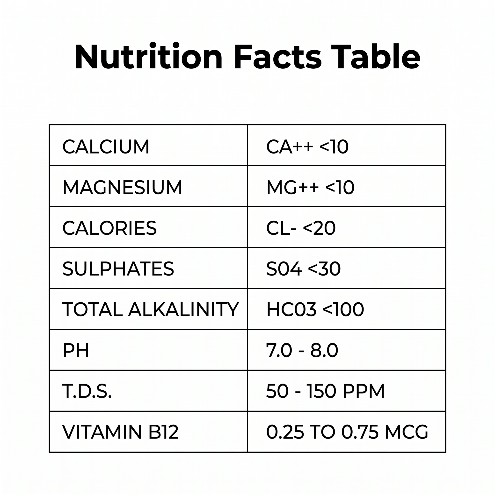 750ML VITAMIN B12 ENRICHED WATER