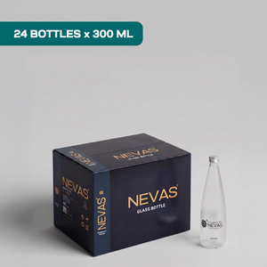 300ML ALKALINE WATER IN GLASS BOTTLE