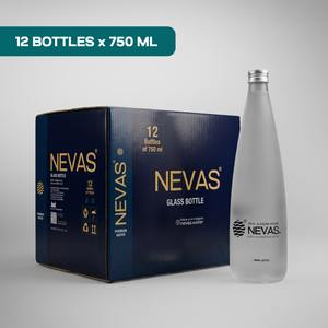 750ML ALKALINE WATER IN GLASS BOTTLE