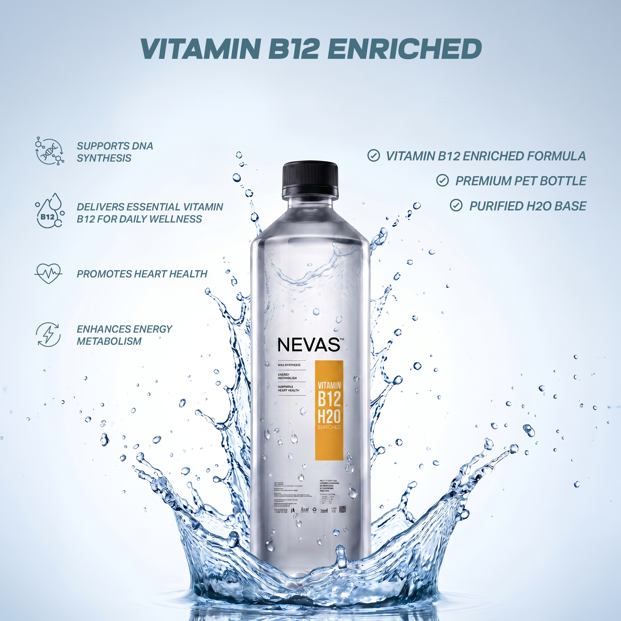 750ML VITAMIN B12 ENRICHED WATER