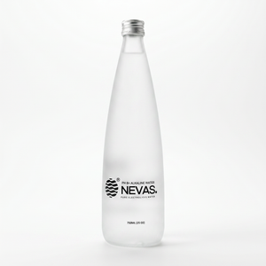 750ML ALKALINE WATER IN GLASS BOTTLE